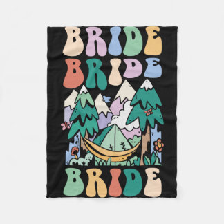 Camping Brautparty Camp Bachelorette Camp Bridge Fleecedecke
