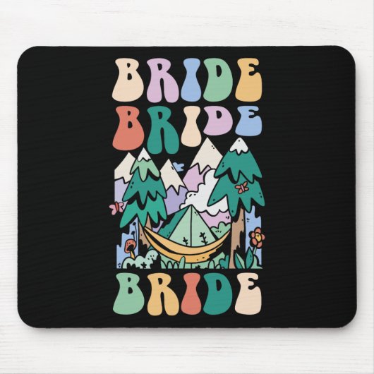 Camping Brautparty Camp Bachelorette Camp Bridge Mousepad (Vorne)