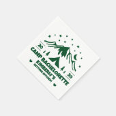 Camping Bride Junggesellinnenabschied Serviette (Ecke)