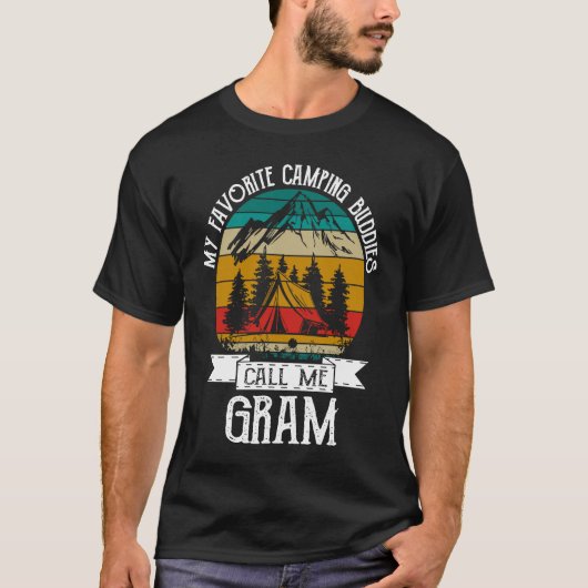Camping Buddies Call Me Camping Gram Camper T-Shirt (Vorderseite)