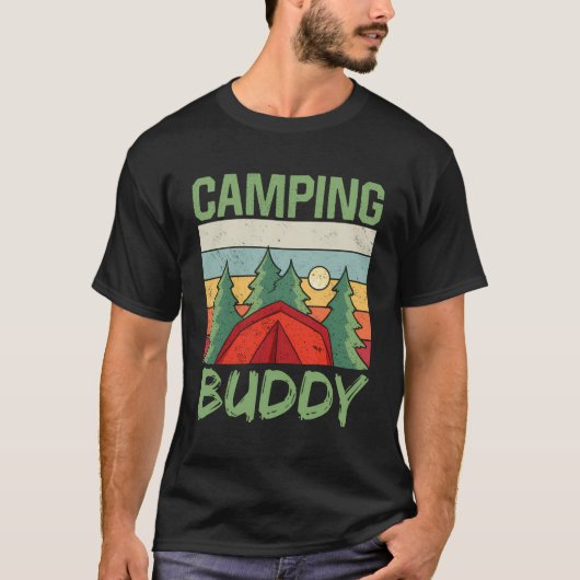 Camping Buddy Campfire Campingplatz Campingplatz T-Shirt (Vorderseite)