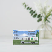 Camping Business Cards Visitenkarte (Stehend Vorderseite)