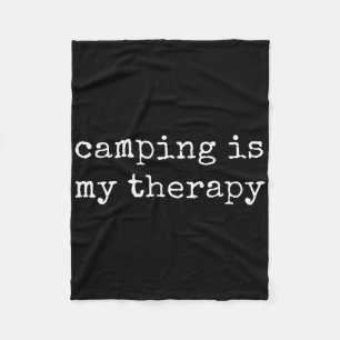Camping By Design Tee Company Uni-Erwachsene Campi Fleecedecke