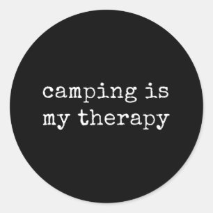 Camping By Design Tee Company Uni-Erwachsene Campi Runder Aufkleber