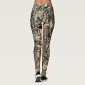 Camping Camouflage Jagd Jagd blinde Muster Leggings (Rückseite)