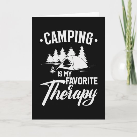 Camping Camp Camper Funny Funny Gift Idee Karte (Vorderseite)