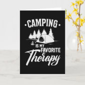 Camping Camp Camper Funny Funny Gift Idee Karte (Gelbe Blume)