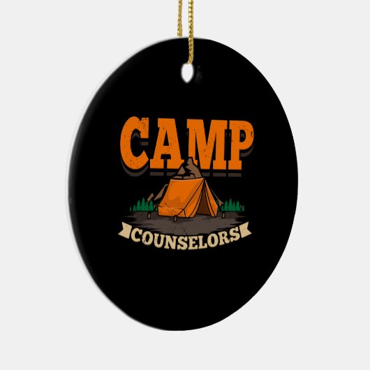 Camping - Camp Counselor Keramik Ornament (Rechts)