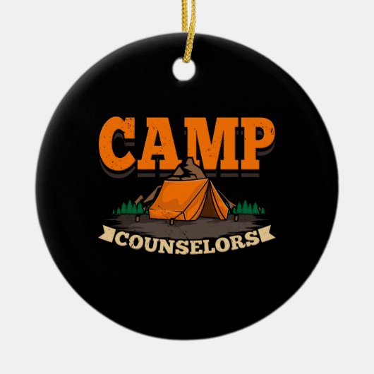 Camping - Camp Counselor Keramik Ornament (Vorne)