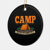 Camping - Camp Counselor Keramik Ornament (Links)