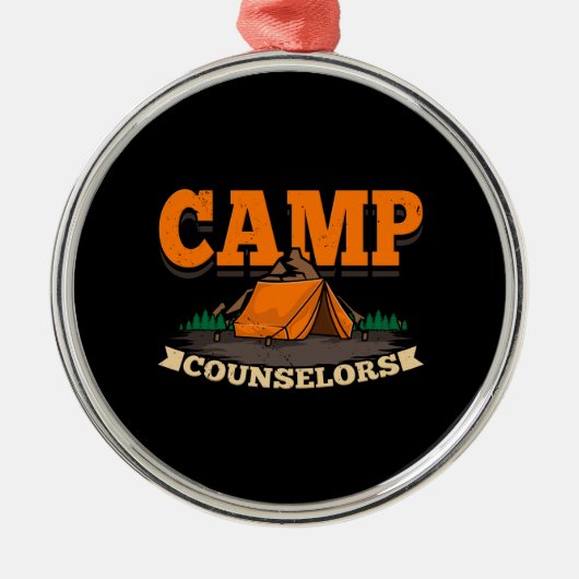 Camping - Camp Counselor Ornament Aus Metall (Vorne)