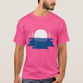 Camping Camp Lover Natur Design Seeblick T-Shirt