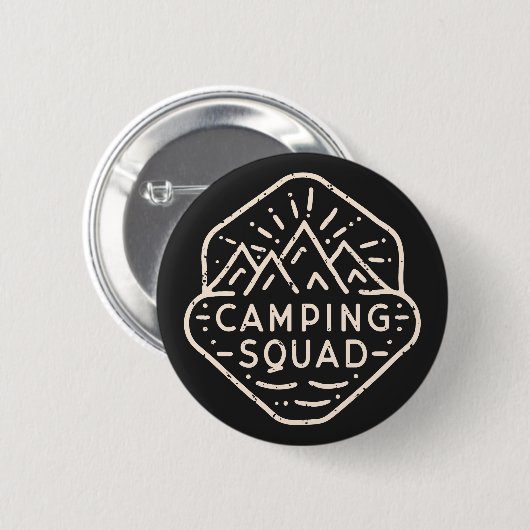 Camping Camp Squad Adventure Buddy Button (Vorne & Hinten)