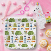 Camping Camp Zelt Geburtstagsparty Pappteller (Party)