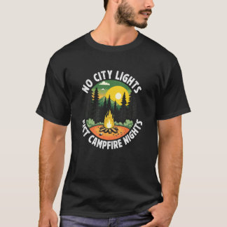 Camping Camper Camping keine Stadtlichter nur Lage T-Shirt