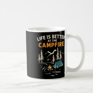 Camping Camper Camping Leben am Lagerfeuer ist bes Kaffeetasse