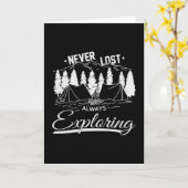 Camping Camper Campingplatz Funny Gift Idee Karte (Gelbe Blume)