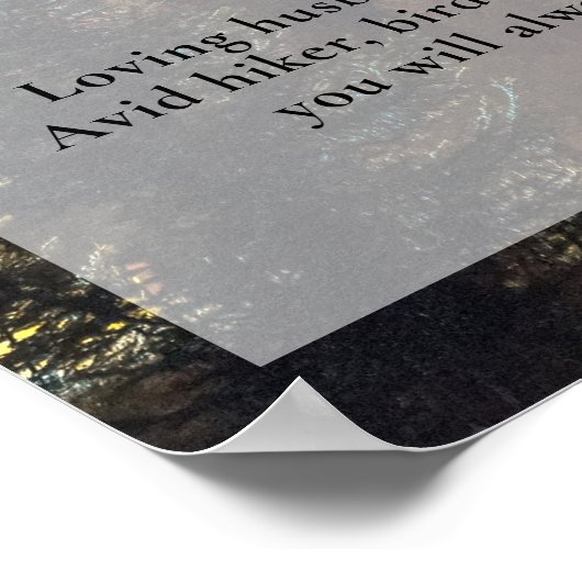 Camping Camper Feier des Lebens, Beerdigung Foto Poster (Ecke)