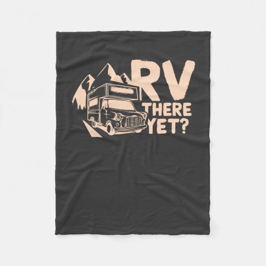 Camping Camper-Geschenk Fleecedecke (Vorderseite)
