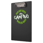 Camping Camper-Geschenk Klemmbrett (Links)
