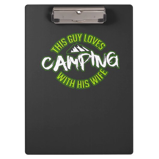 Camping Camper-Geschenk Klemmbrett (Vorderseite)