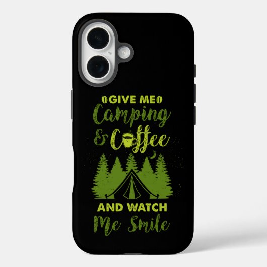 Camping Camper Kaffee Geschenk Case-Mate iPhone Hülle (Rückseite)