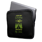 Camping Camper Kaffee Geschenk Laptopschutzhülle (Vorderseite Links)