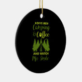 Camping Camper Kaffeegenuss Keramik Ornament (Rechts)