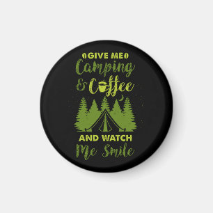 Camping Camper Kaffeegenuss Magnet