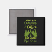 Camping Camper Kaffeegenuss Magnet (Vorderseite/Rückseite)