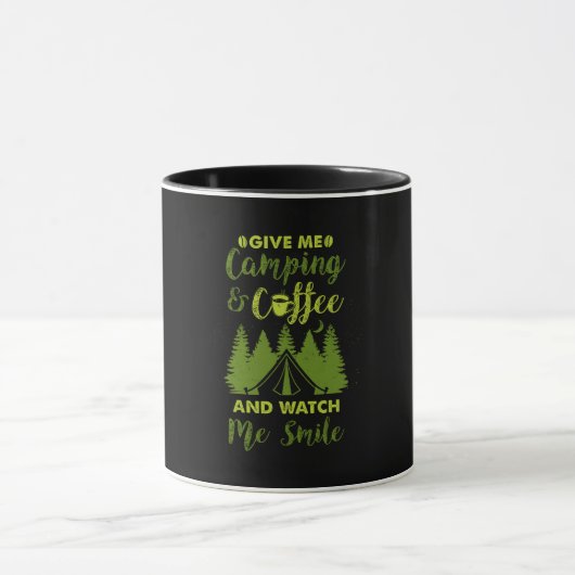Camping Camper Kaffeegenuss Tasse (Zentrum)