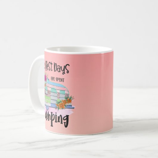 Camping Camper Kaffeetasse (Vorderseite Links)