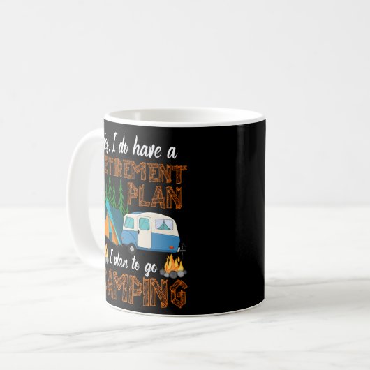 Camping Camper Pensionsplan Rv Caravan Außenbereic Kaffeetasse (Vorderseite Links)