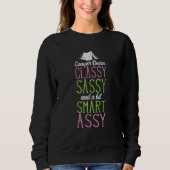 Camping Camper Queen Classy Sassy Smart Assy Zelt Sweatshirt (Vorderseite)