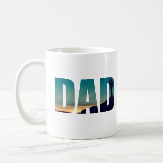 Camping Camper und Wanderer Papa Kaffeetasse (Links)