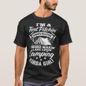 Camping Camper Zent Smore Camping Kinda Girl T-Shirt (Vorderseite)