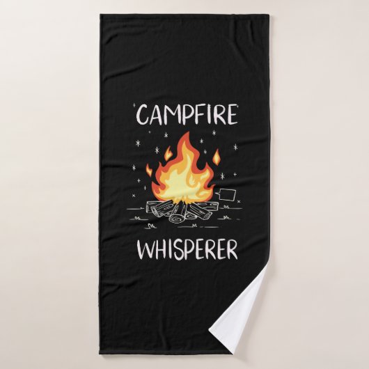 Camping Campfire Badehandtuch (Badehandtuch)