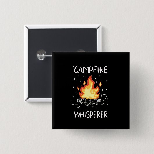 Camping Campfire Button (Vorne & Hinten)