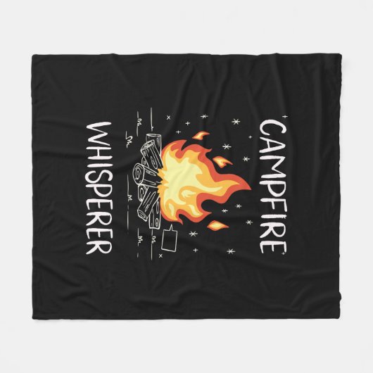 Camping Campfire Fleecedecke (Vorderseite (Horizontal))