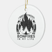 Camping Campfire Geschenk Keramik Ornament (Links)