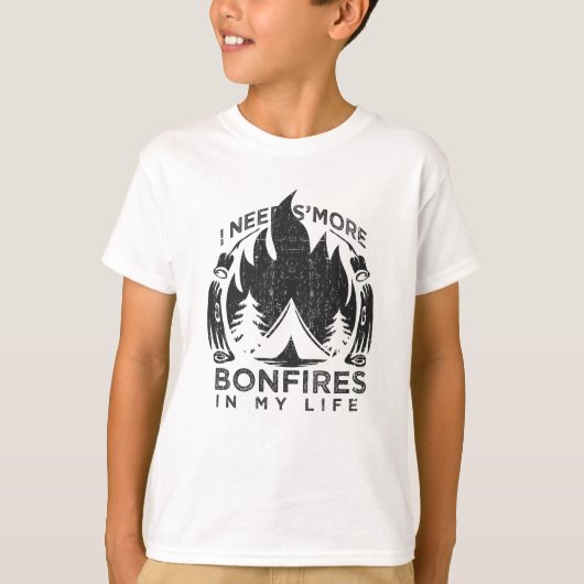 Camping Campfire Geschenk T-Shirt (Vorderseite)