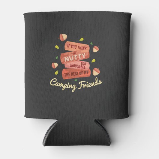 Camping Campfire Geschenke Dosenkühler (Vorderseite)