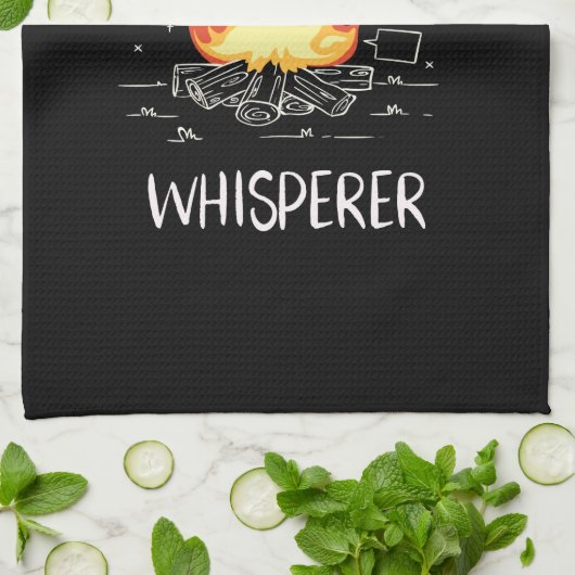 Camping Campfire Geschirrtuch (Gefaltet)