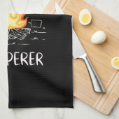 Camping Campfire Geschirrtuch (Viertel Falte)