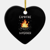 Camping Campfire Keramik Ornament (Vorne)