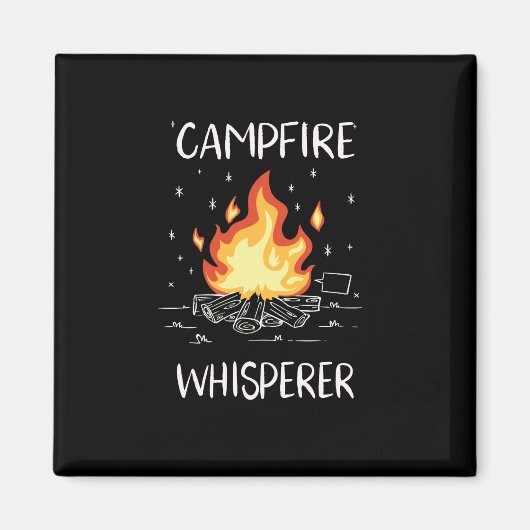 Camping Campfire Magnet (Vorne)