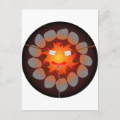 Camping Campfire Postkarte (Vorderseite)