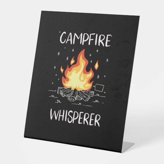 Camping Campfire Sockelschild (Vorderseite)