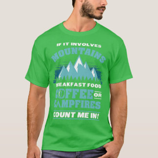 Camping Campfire Wanderkaffee T-Shirt