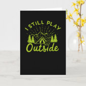 Camping Campfire Zent Karte (Gelbe Blume)